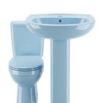 Premium Sky Blue Ceramic Bathroom Suite
